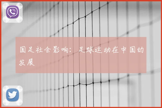 国足社会影响:足球运动在中国的发展