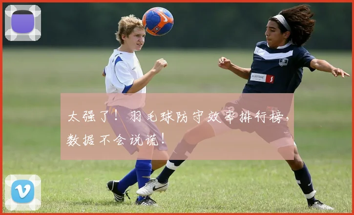 太强了！羽毛球防守效率排行榜，数据不会说谎！